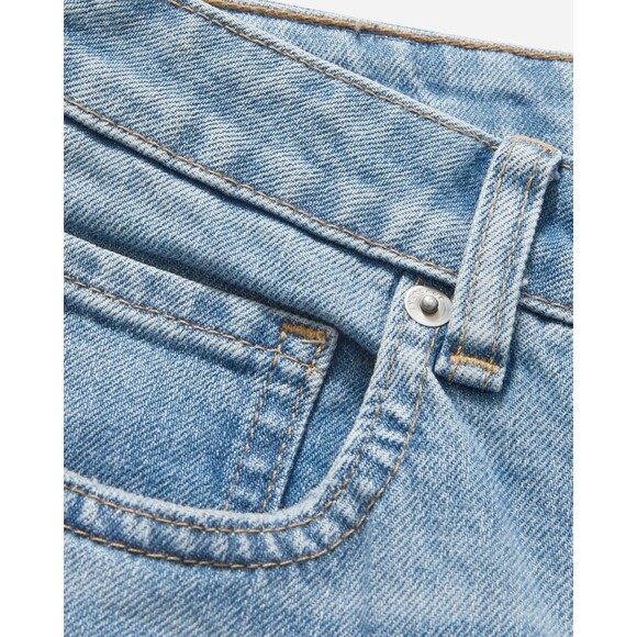 Everlane Women 30 Curvy Cheeky Jean High Rise Crop Straight Sky Blue NWT - Picture 9 of 12